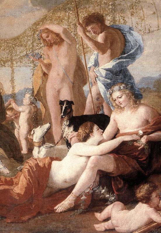 POUSSIN, Nicolas The Empire of Flora (detail) afd Norge oil painting art